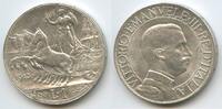 Italien Königreich 1 Lira Silber M#8624 - Taly auf Quadriga - Victor Emmanuel III. 1900-1946 Italy -
