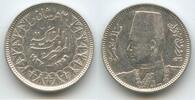 Ägypten 2 Piastres (2 Qirsh) Silber M#5803 - King Farouk 1936-1952 Egypt -