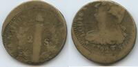 Frankreich Franz. Verfassung 2 Sols G8485 - Constitutional Monarchy France -