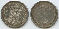 1 Gulden Silber 1911 Utrecht Niederlande Königreich M#6633 - Wilhelmina I. 1890-1948 Netherlands Vorzüglich, prächtige Patina