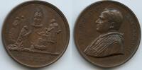 Vatikan Italien-Kirchenstaat Rom Roma Große Bronzemedaille M#8479 - Heiligsprechung von Thomas von Aquin - Papst Pius XI. 1922-1939 -