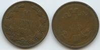 Finnland 10 Penniä G2118 - Alexander II. 1855-1881 Russia Finnland -