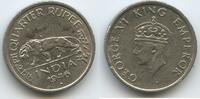 Indien Britisch 1/4 Rupee (¼, Quarter Rupia) G15085 - King George VI. British India -
