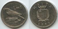 Malta 1 Lira G10021 - Merill bird (Drossel) -