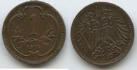 Österreich Kaiserreich 1 Heller G4125 - Franz Joseph I. 1848-1916 Austria -