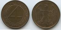 Deutsches Reich Weimar 4 Reichspfennig G10154 - Brüning-Taler Germany Weimar -
