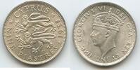 Zypern 9 Piastres Silber (Nine Piastres) K115 - King Georg VI. 1936-1952 Cyprus -