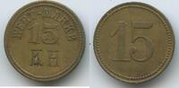 Deutsches Reich Wertmarke 15 Pfennig Jeton Token M#8563 - KH eingeschlagen - nicht näher bestimmt -