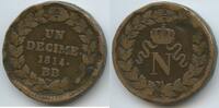 Frankreich Straßburg Un Décime G9157 - Napoleon I. 1804-1814, 1815 -