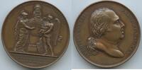 Frankreich France Große Bronzemedaille Ludwig XVIII. GX1145 - Geburt von Henri, Herzog von Bordeaux, Graf von Chambord -