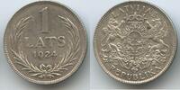 Lettland 1 Lats Silber H0656 - Republic of Latvia -