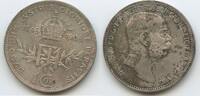 Österreich Kaiserreich 1 Corona (1 Krone) Silber G5687 - 60. Regierungsjubiläum Kaiser Franz Joseph I. 1848-1916 Austria -