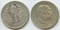 Österreich Kaiserreich 1 Corona (1 Krone) Silber G5778 - Kaiser Franz Joseph I. 1848-1916 Austria -