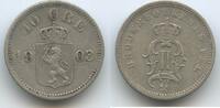 Norwegen 10 Öre (10 Øre) Silber G4891 - Oscar II. 1872-1905 Norge Norway -