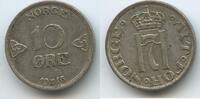 Norwegen 10 Öre (10 Øre) Silber G4897 - Haakon VII. 1905-1957 Norge Norway -