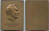 Deutschland Große Bronzeplakette GN1347 - Bruno Walter Schlesinger 1876-1962 - Dirigent, Pianist, Komponist -