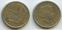 Insel Man Isle of Man 1 Pound G2225 - Tynwald Hill - St. John's Chapel - Queen Elizabeth II. -