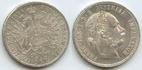 Österreich Kaiserreich 1 Florin (Fl, Gulden) Silber M#8313 - Austria Kaiser Franz Joseph I. -