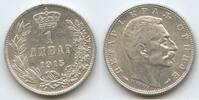 Serbien 1 Dinar Silber H0115 - Peter I. 1903-1918 Serbia -