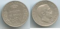 Italienisch Somalia ¼ Rupia Silber (Quarto di Rupia) M#6795 - SEHR RAR Vittorio Emanuele III. Italian Somaliland -