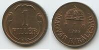 Ungarn Magyar Királyság 1 Filler G2279 - Hungary Admiral Miklos Horty -