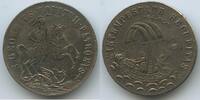 Religiöse Medaille Alte Sankt Georgsmedaille versilbert M3676 - Heiliger Georg Drachentöter Schiff -
