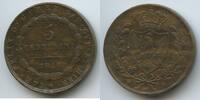 Italien Sardinien 5 Centesimi G0967 - Carlo Felice 1821-1831 Italy -