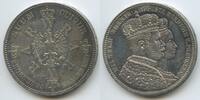Deutsches Reich Kaiserreich Preussen 1 Krönungstaler Silber S0189 - Krönung von Kaiser Wilhelm I. und Augusta -
