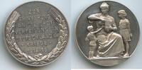 Deutsches Reich Erster Weltkrieg Silbermedaille M#8792 - Brotverteilung in Deutschland während des Krieges 1914-15 -