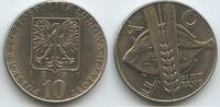 Polen 10 Zlotych (10 Zloty) G3838 - Atlantic turbot fish Poland Polskich -