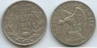 Chile Republic 1 Peso Silber M#5603 - Condor -