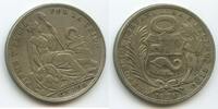 Peru Un Sol Silber GS653 - Republica Peruana Lima 5 Decimos Fino -