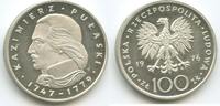 Polen Volksrepublik 100 Zlotych (100 Zloty) Silber H0048 - Kazimierz Pulaski 1747-1779 Poland -