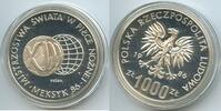 Polen 1000 Zlotych Silber GS303 - World Cup Probe Trial Strike Proof Polen Poland -