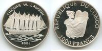 Kongo Republik 1000 CFA Francs GS474 - Thomas W. Lawson Segelschiff - Congo Republic -
