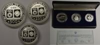 Jugoslawien 100, 250, 500 Dinars Silber GN1520 - Olympiade Sarajevo 1984 Yugoslavia -