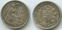 Peru 1/2 Dinero Silber G16166 - Liberty -