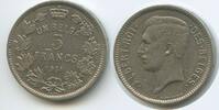 Belgien 5 Francs (5 Frank) G9005 - Un Belga - Belgium Albert I. 1909-1934 -