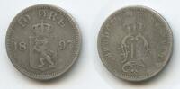 Norwegen 10 Öre G4858 - Oscar II. 1872-1905 Norge Norway -