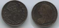 Großbritannien 3 Pence G2217 - Queen Victoria 1837-1901 Great Britain -