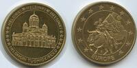 Finnland Medaille M046 - Helsinki Tuomiokirkko - EUROPA reitet auf Ochsen - Finland -