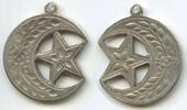 Unbestimmt Silberanhänger GY893 - Halbmond & Stern punziert Silber 925 Sterlingsilber -
