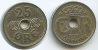 Färöer Inseln 25 Öre (25 Øre) G16546 - SEHR RAR Faeroe Islands Christian X. 1912-1947 -