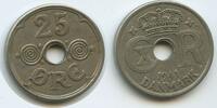 Färöer Inseln 25 Öre (25 Øre) G2854 - SEHR RAR Christian X. 1912-1947 Faeroe Islands -