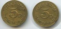 Großbritannien Great Britain United Kingdom 5 Pence Token Value GX284 - PETER SIMPER -