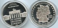 Deutschland Medaille versilbert GB1378 - 20 Jahre Deutsche Einheit - Wir sind ein Volk -