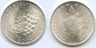 Vatikan Italien-Kirchenstaat 500 Lire Silber G1467 - Weizen und Weintrauben - Papst Paul VI. 1963-1978 Vatican City -