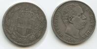 Italien Königreich 2 Lire G1969 - SEHR RAR Umberto I. 1878-1900 Italy Italia -