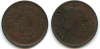 Straits Settlements Singapur Malaysia 1 Cent (One Cent) G6155 - Queen Victoria British India Government -