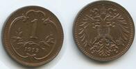 Österreich Kaiserreich 1 Heller G14950 - Franz Joseph I. 1848-1916 Austria -